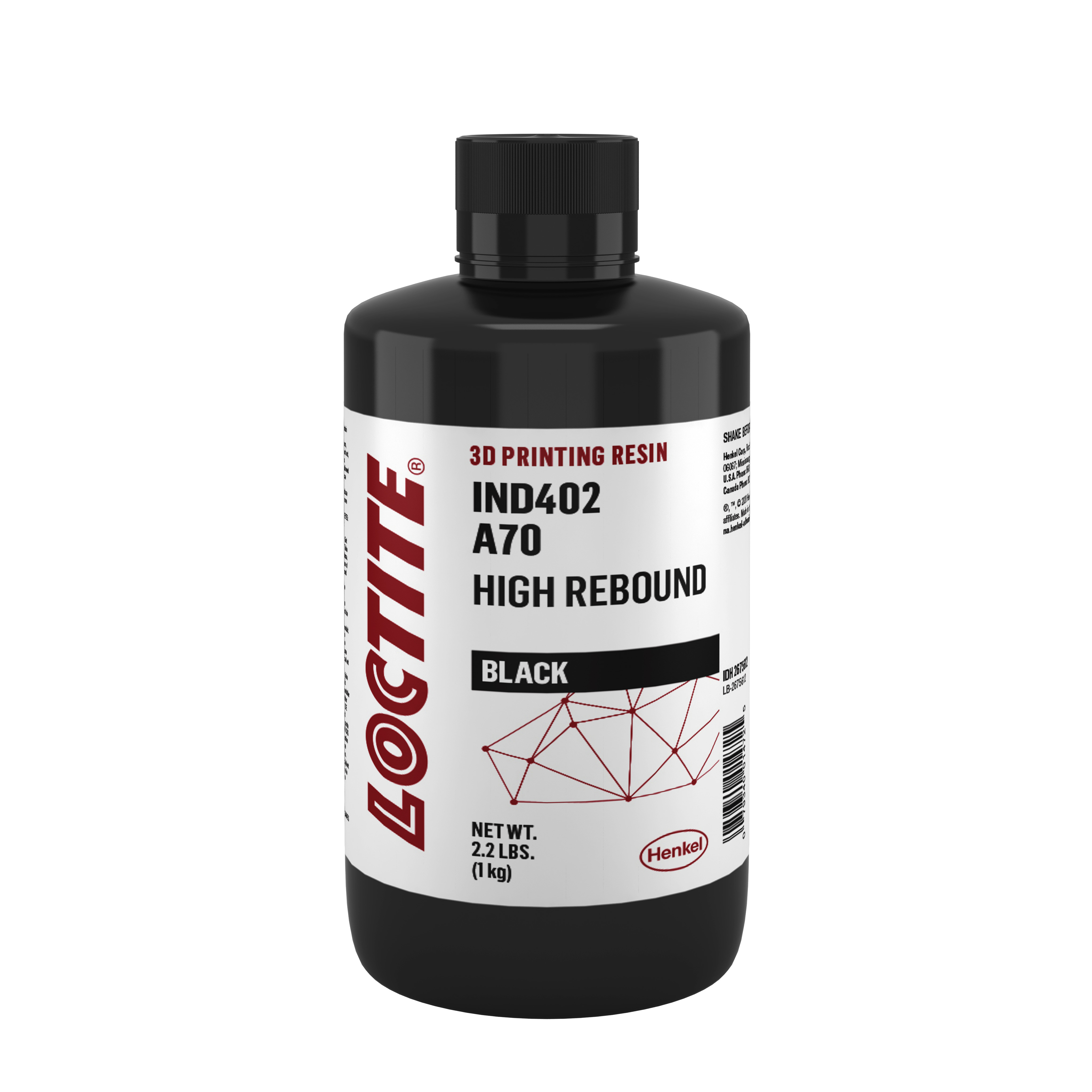 Materials - Henkel/Loctite 3D Resin IND402 A70 High Rebound (1KG)